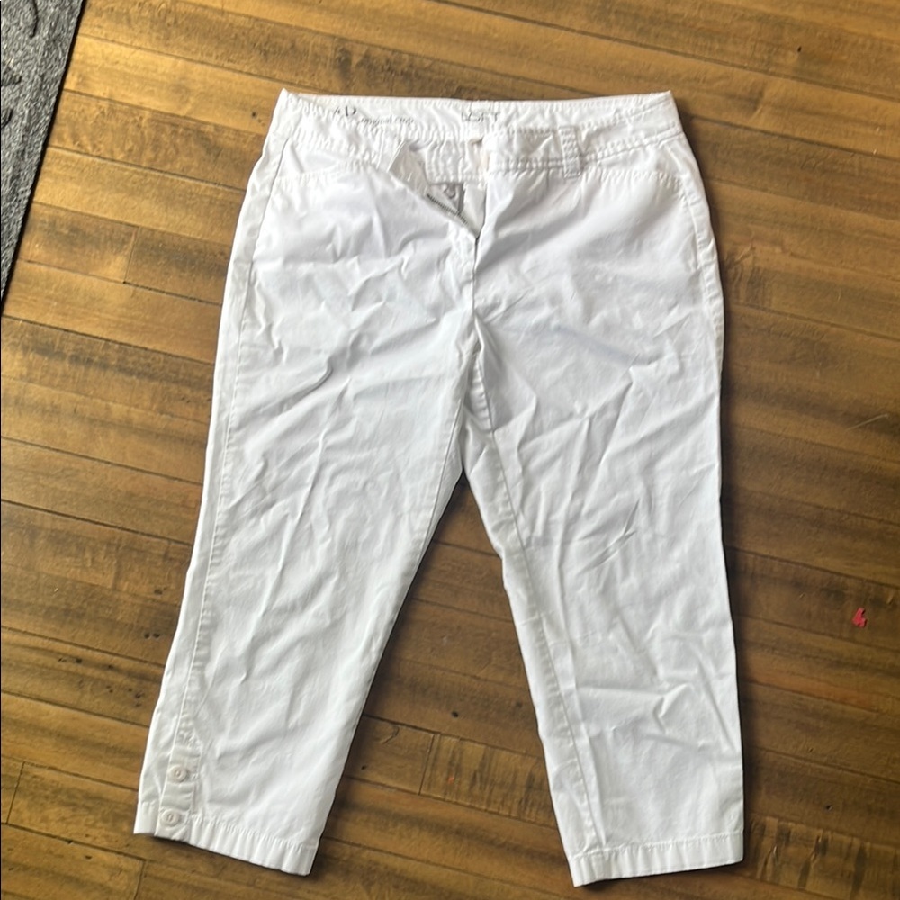 LOFT Crisp White Original Crop Pants